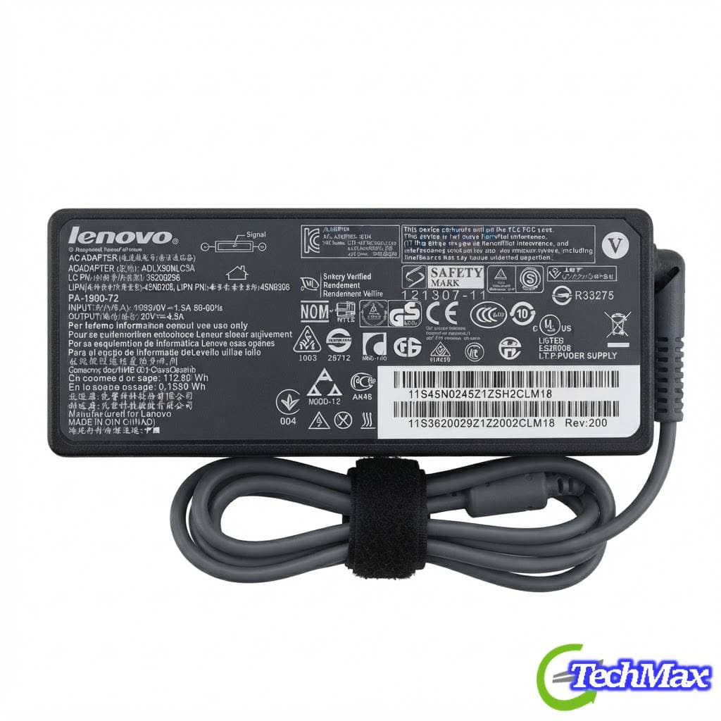 Lenovo 20V 4.5A AC Adapter Charger Notebook Power Supply